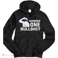 Number One Bullshit Funny Tie Dye Hoodie thumb 0