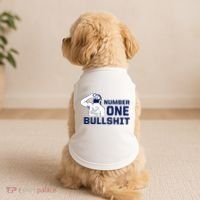 Number One Bullshit Funny Doggie Tank thumb 2