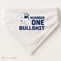 Number One Bullshit Funny USA-Made Doggie Bandana thumb 0