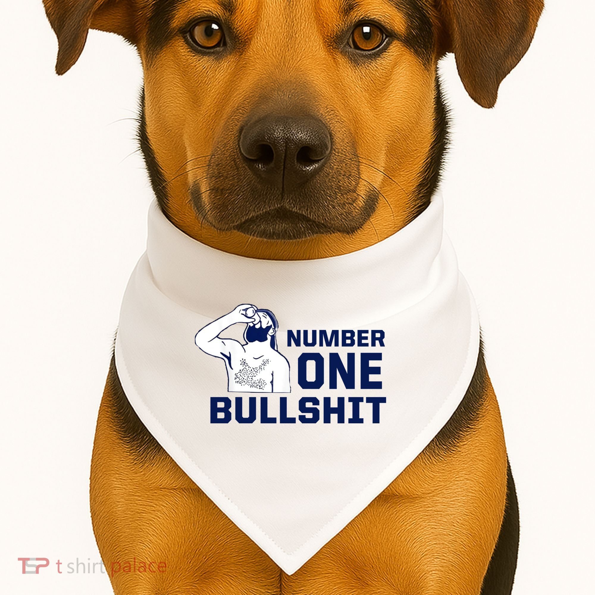 Number One Bullshit Funny USA-Made Doggie Bandana