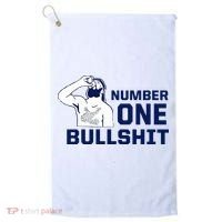 Number One Bullshit Funny Golf Towel thumb 0