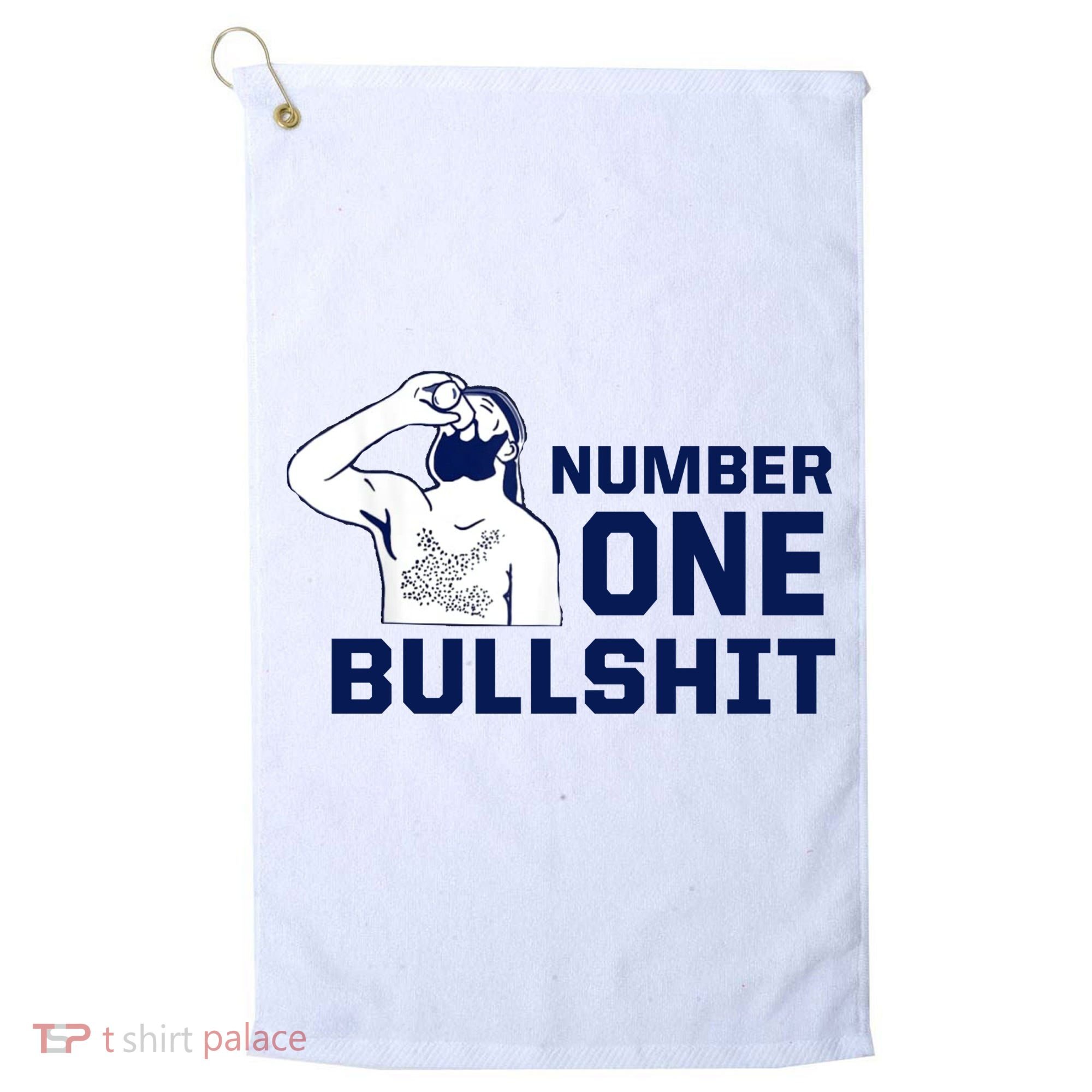 Number One Bullshit Funny Golf Towel