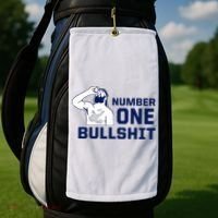 Number One Bullshit Funny Golf Towel thumb 2