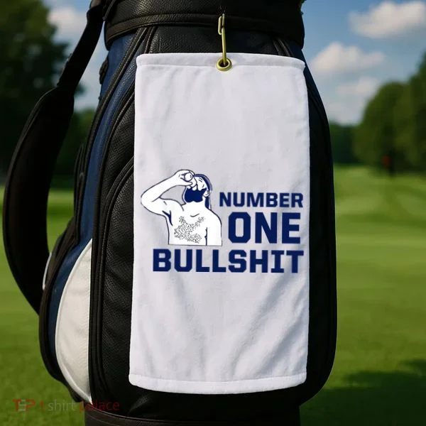 Number One Bullshit Funny Golf Towel