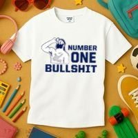 Number One Bullshit Funny Kids T-Shirt thumb 3