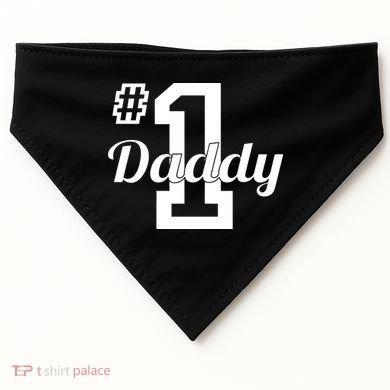 Number One Dad USA-Made Doggie Bandana