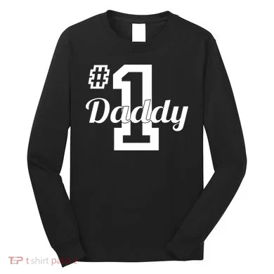 Number One Dad Long Sleeve Shirt