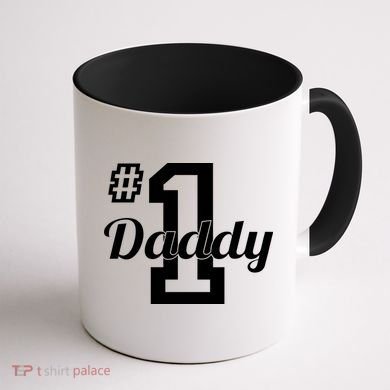 Number One Dad Coffee Mug back