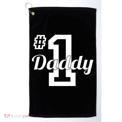 Number One Dad Golf Towel