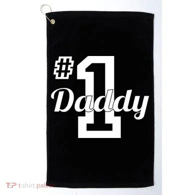 Number One Dad Golf Towel