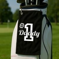 Number One Dad Golf Towel thumb 2