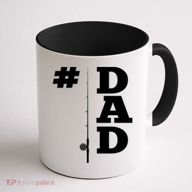 Number One Fishing Dad  Coffee Mug back