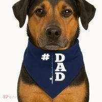 Number One Fishing Dad  USA-Made Doggie Bandana thumb 1