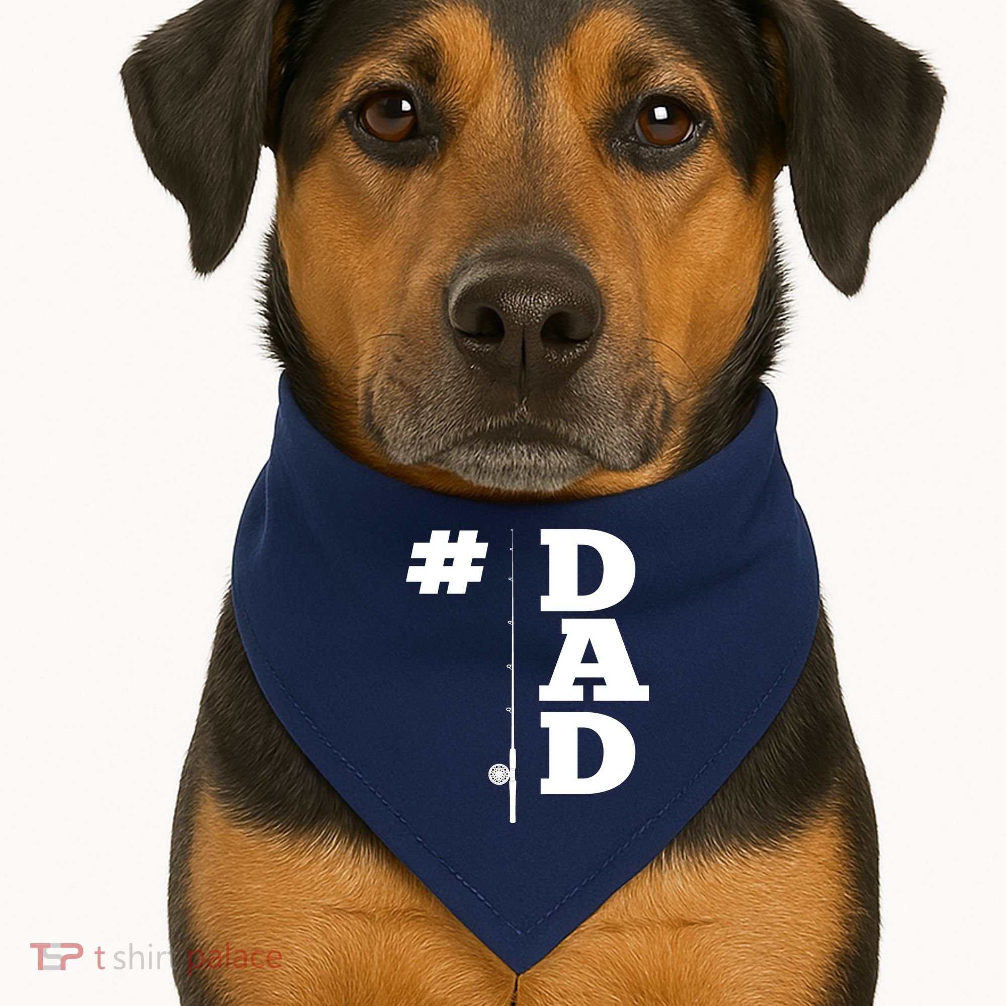 Number One Fishing Dad  USA-Made Doggie Bandana