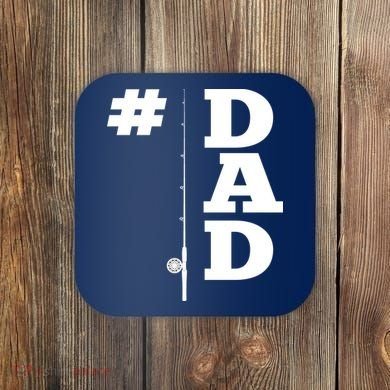 Number One Fishing Dad  Coaster