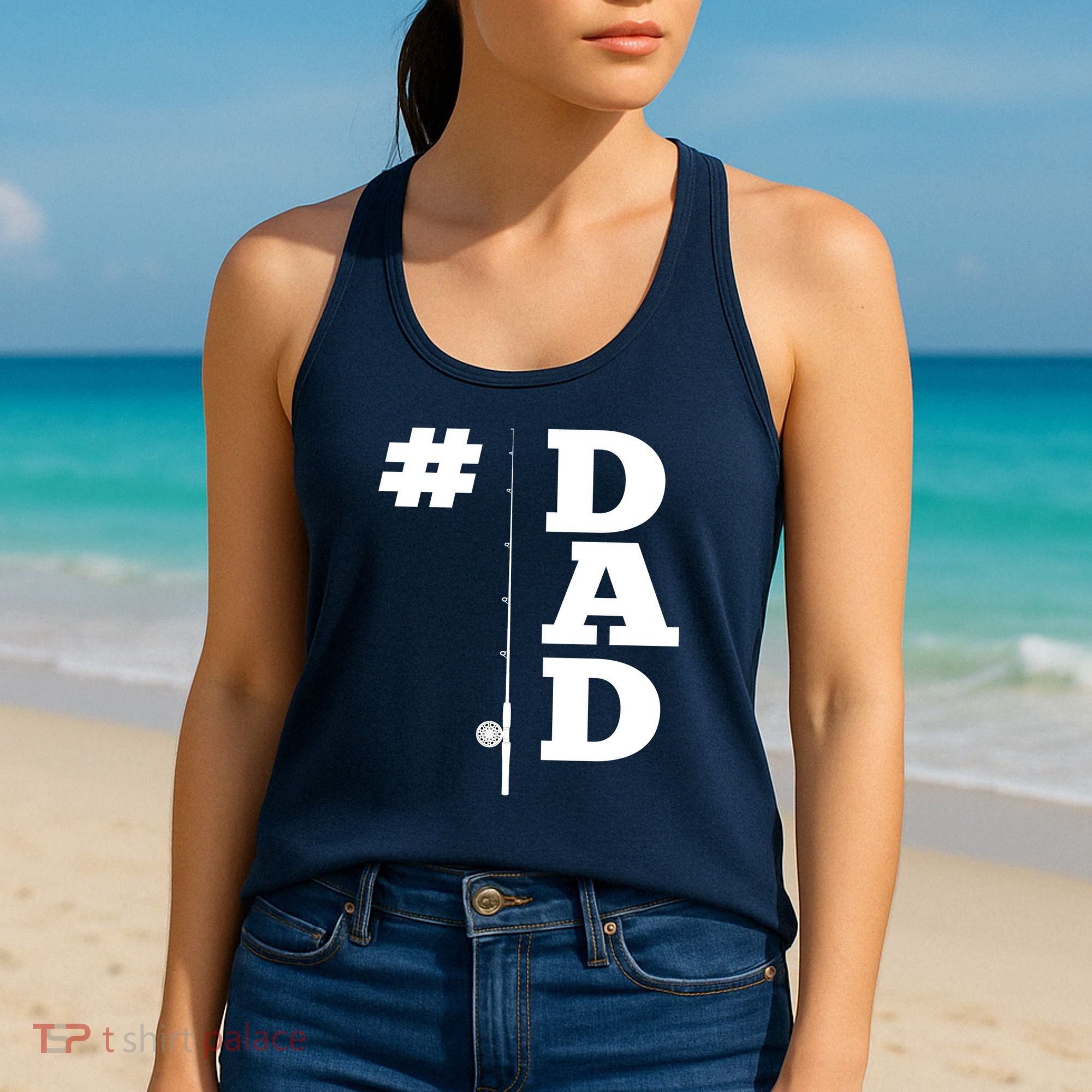 Number One Fishing Dad  Women's Tank Top
