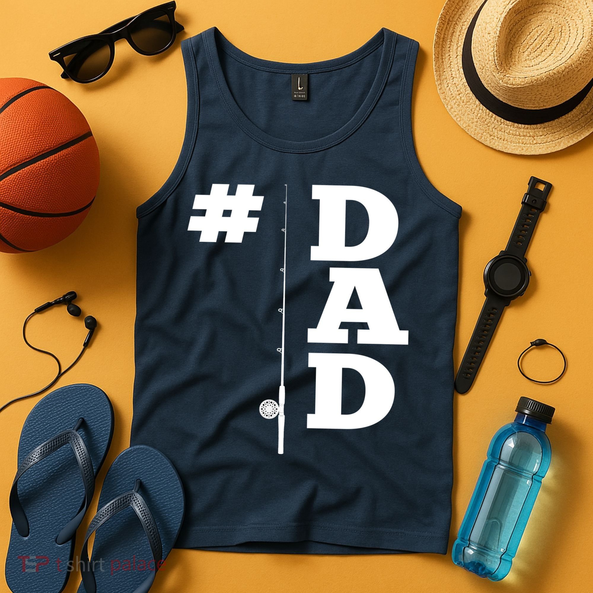 Number One Fishing Dad  Tank Top