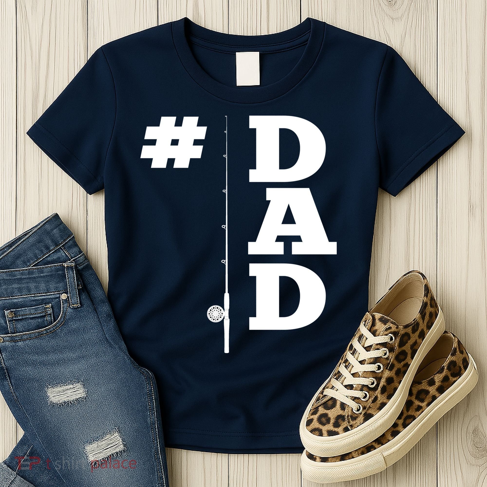 Number One Fishing Dad  Women's T-Shirt