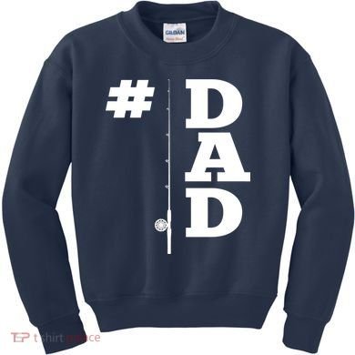 Number One Fishing Dad  Kids Sweatshirt