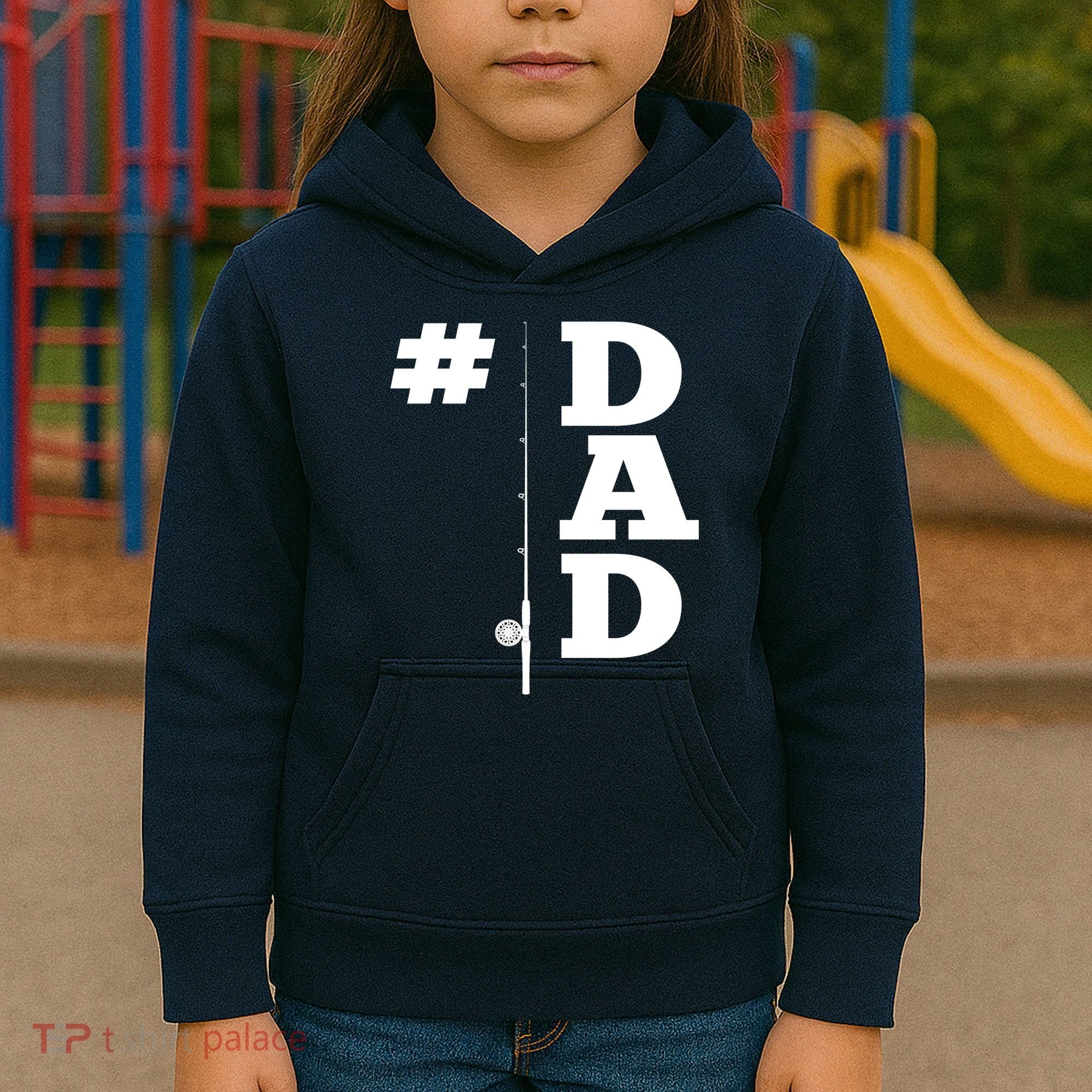 Number One Fishing Dad  Kids Hoodie
