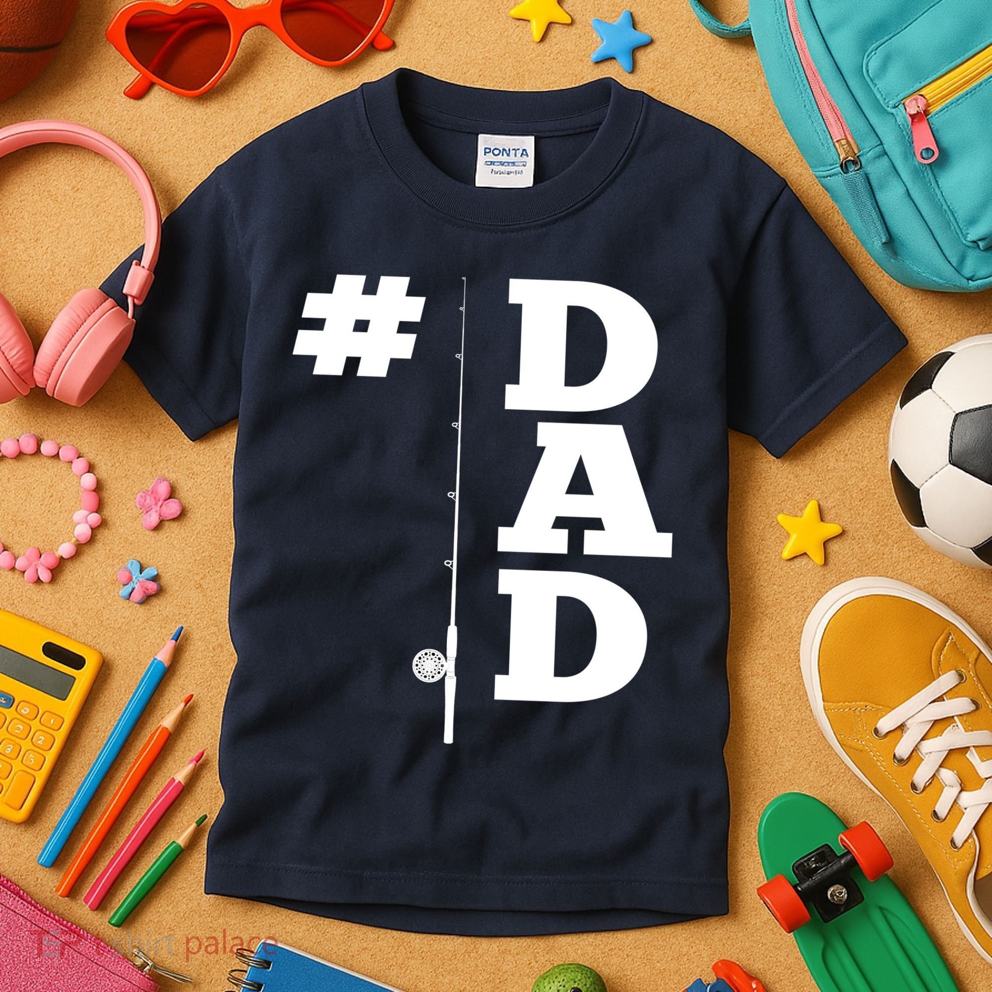 Number One Fishing Dad  Kids T-Shirt