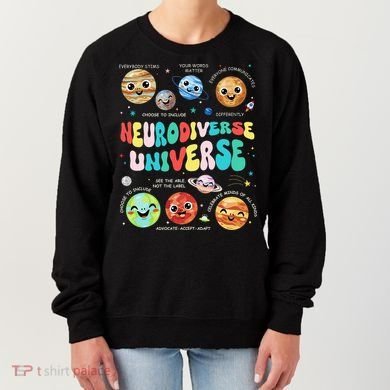 Neurodiverse Universe Neurodiversity Autism Awareness Women's Sweatshirt