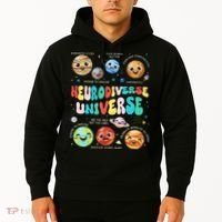 Neurodiverse Universe Neurodiversity Autism Awareness Hoodie thumb 2