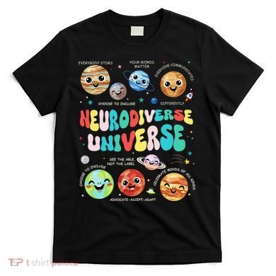 Neurodiverse Universe Neurodiversity Autism Awareness T-Shirt
