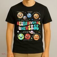 Neurodiverse Universe Neurodiversity Autism Awareness T-Shirt thumb 3