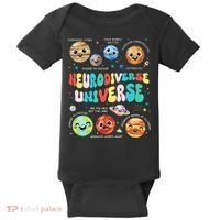 Neurodiverse Universe Neurodiversity Autism Awareness Baby Bodysuit thumb 0