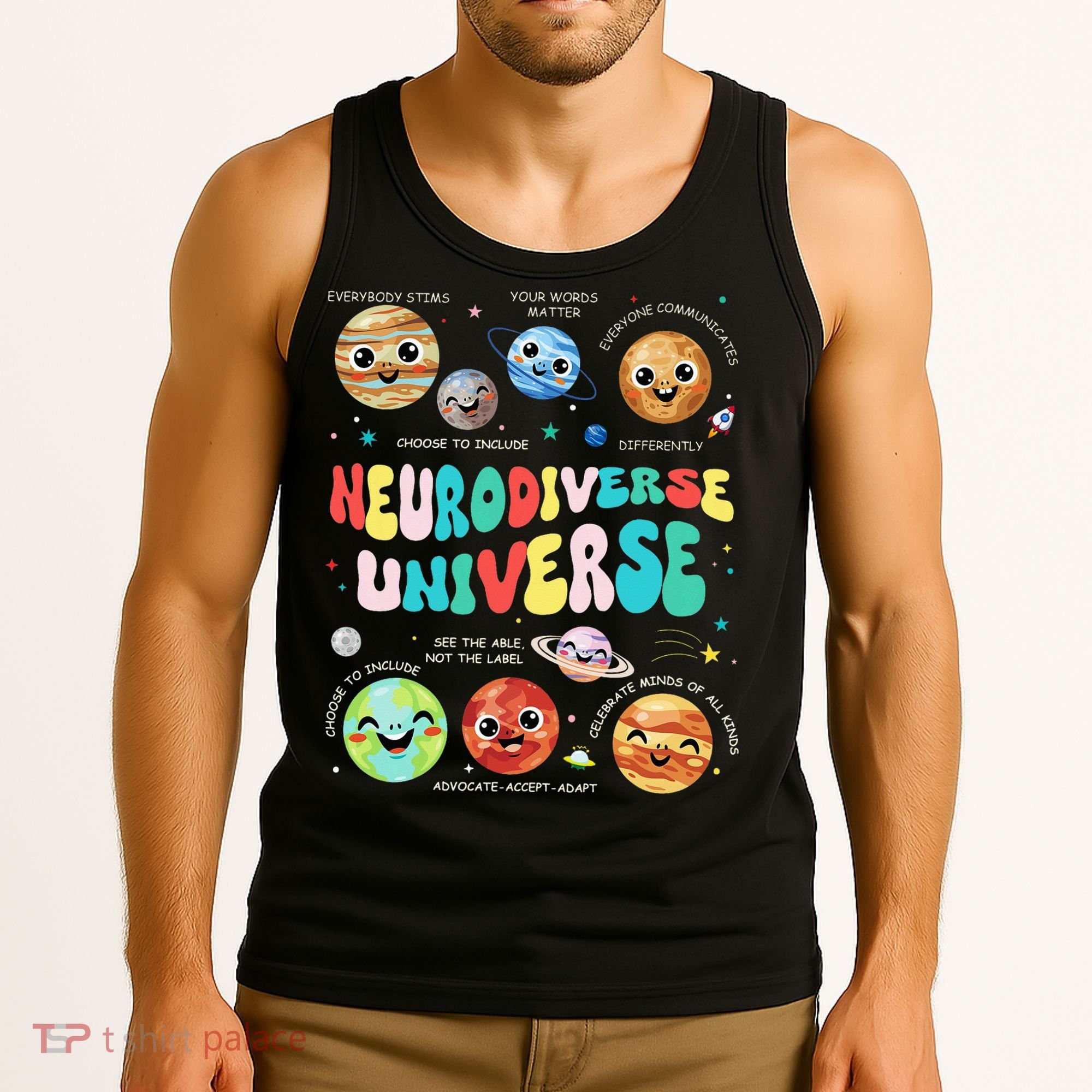 Neurodiverse Universe Neurodiversity Autism Awareness Tank Top