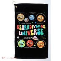 Neurodiverse Universe Neurodiversity Autism Awareness Golf Towel thumb 0