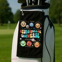 Neurodiverse Universe Neurodiversity Autism Awareness Golf Towel thumb 2