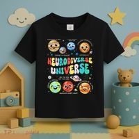 Neurodiverse Universe Neurodiversity Autism Awareness Toddler T-Shirt thumb 3