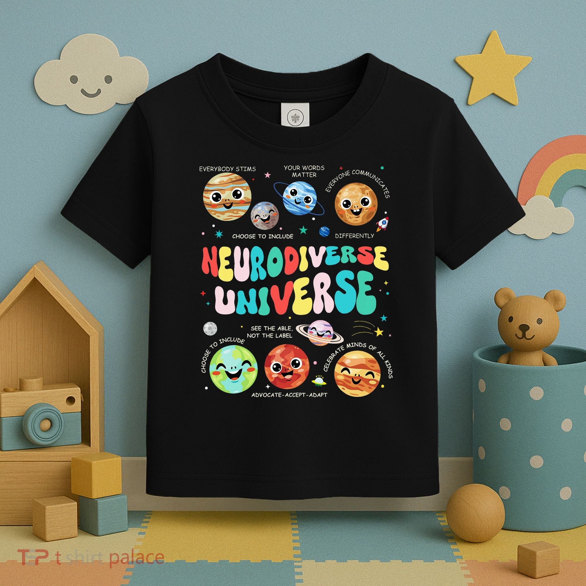 Neurodiverse Universe Neurodiversity Autism Awareness Toddler T-Shirt