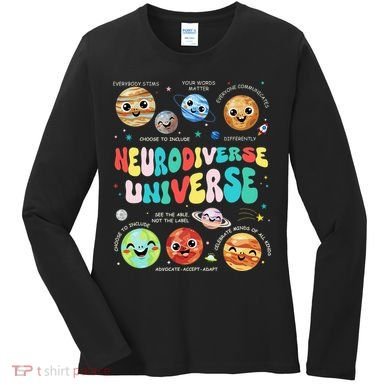 Neurodiverse Universe Neurodiversity Autism Awareness Women's Long Sleeve Shirt