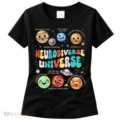 Neurodiverse Universe Neurodiversity Autism Awareness Women's T-Shirt