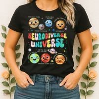 Neurodiverse Universe Neurodiversity Autism Awareness Women's T-Shirt thumb 2