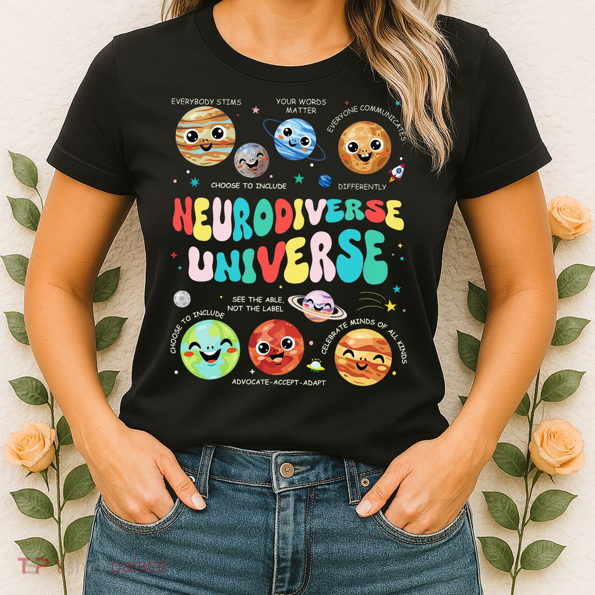 Neurodiverse Universe Neurodiversity Autism Awareness Women's T-Shirt