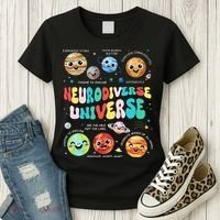 Neurodiverse Universe Neurodiversity Autism Awareness Women's T-Shirt thumb 3