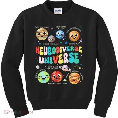 Neurodiverse Universe Neurodiversity Autism Awareness Kids Sweatshirt