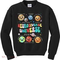 Neurodiverse Universe Neurodiversity Autism Awareness Kids Sweatshirt thumb 0
