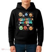 Neurodiverse Universe Neurodiversity Autism Awareness Kids Hoodie thumb 4