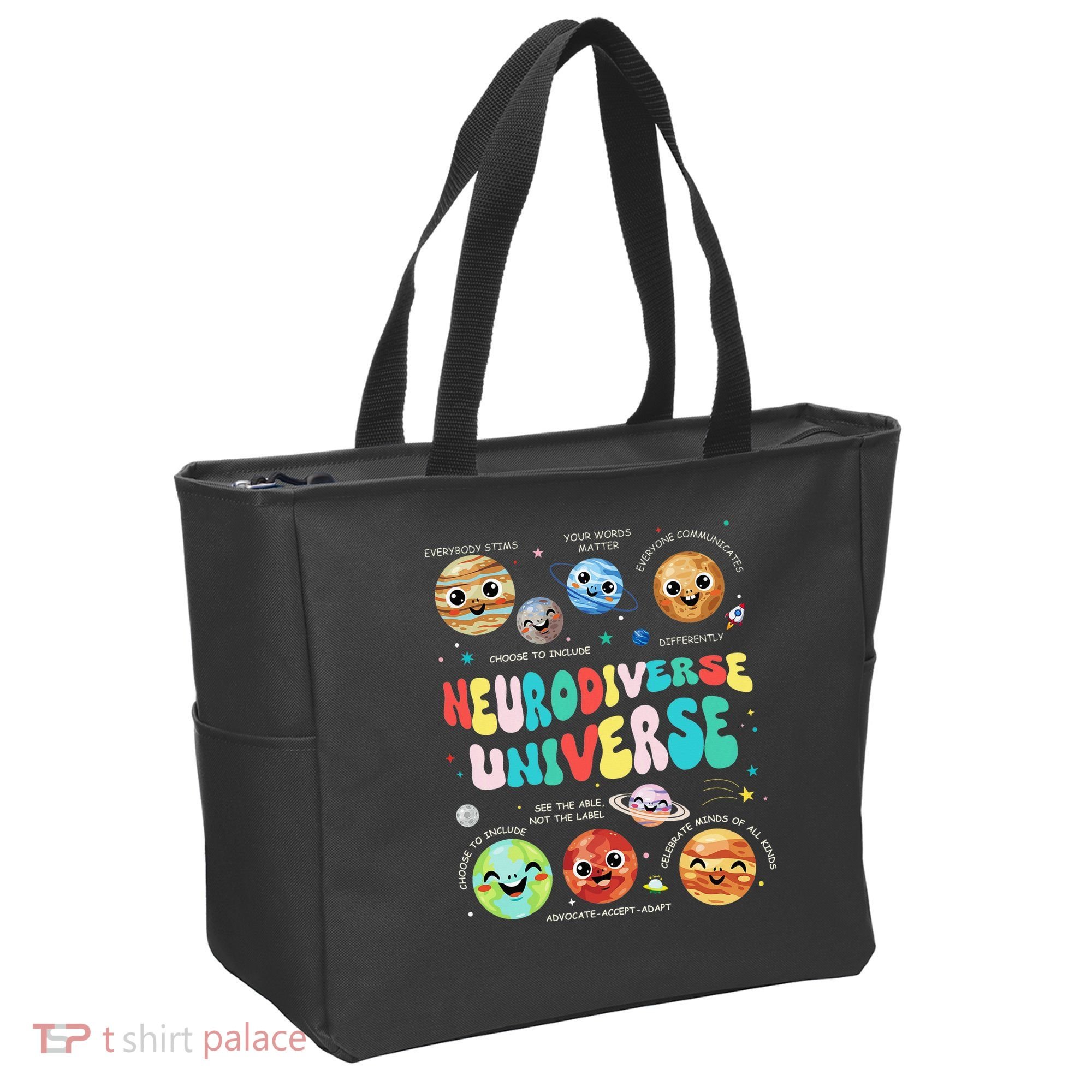 Neurodiverse Universe Neurodiversity Autism Awareness Tote Bag