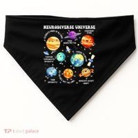 Neurodiverse Universe Neurodiversity Autism Awareness USA-Made Doggie Bandana thumb 0