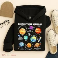 Neurodiverse Universe Neurodiversity Autism Awareness Hoodie thumb 4
