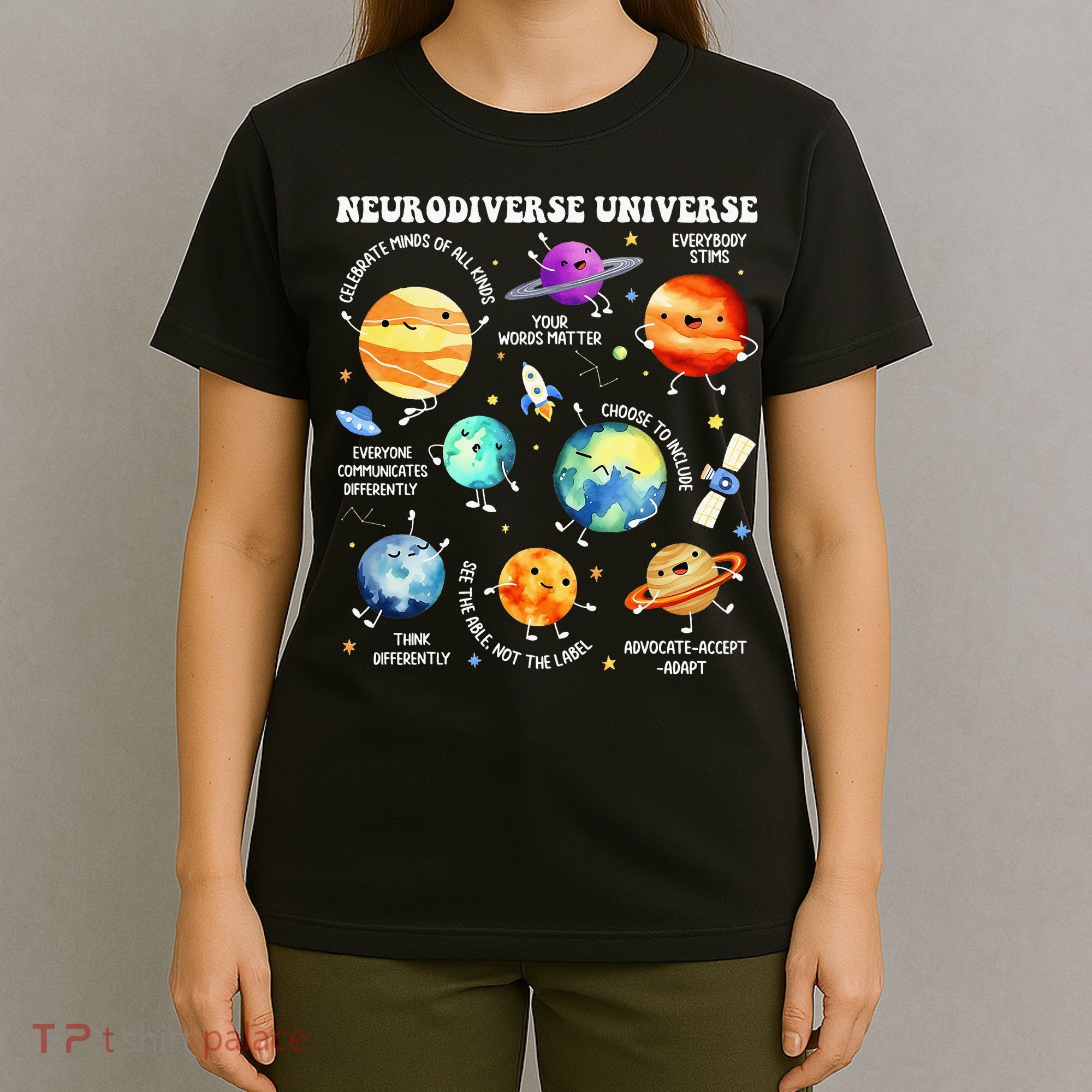 Neurodiverse Universe Neurodiversity Autism Awareness T-Shirt