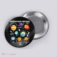 Neurodiverse Universe Neurodiversity Autism Awareness Button thumb 0