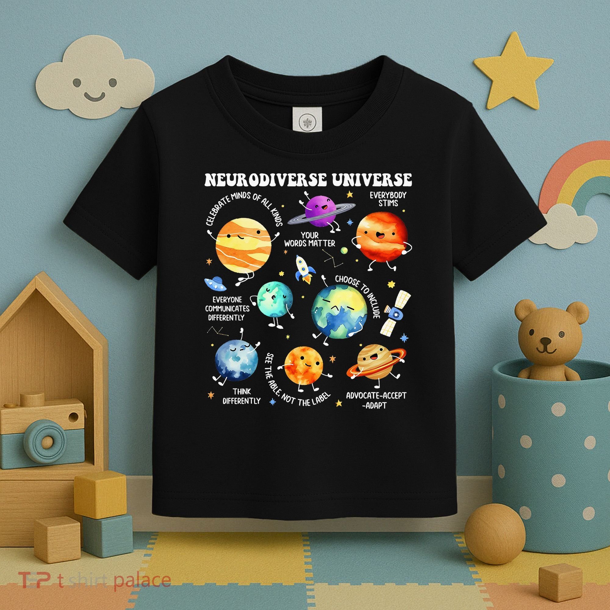Neurodiverse Universe Neurodiversity Autism Awareness Toddler T-Shirt
