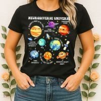 Neurodiverse Universe Neurodiversity Autism Awareness Women's T-Shirt thumb 2